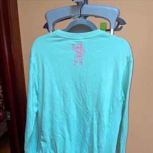 Billionaire boys club sweatshirt size l. Light green color